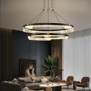 Axyaa Minimalist Ceiling Ring Chandelier Pendant Light for Dining & Living Room