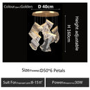 Axyaa Large Crystal Chandelier for Luxury Home Decor, Modern Hanging Lamp for Living Room