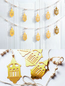 Ramadan Lantern & Eid Mubarak Banner by Axyaa - Muslim Rustic Decor