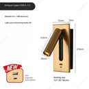 Axyaa Adjustable LED Reading Wall Lamp with Switch, Modern Minimalist Design