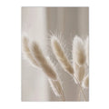 Axyaa Beige Dandelion Bunny Tail Grass Canvas Art Print Nordic Flower Poster
