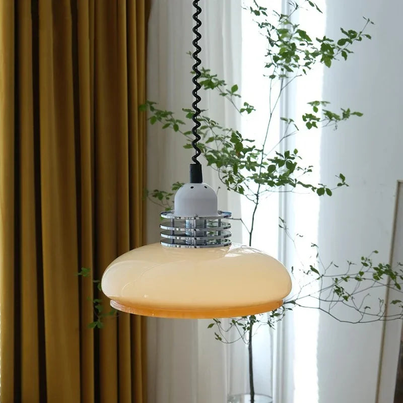 Axyaa Retro Glass Pendant Chandelier for Restaurant Bedroom Study Bar Lighting