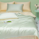 2024 Axyaa Ice Silk Cooling Comforter - Double Sided Luxury Bedding Blanket