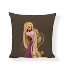 Axyaa Fairy Tale Violin Mermaid Pillowcase in Cartoon Style for Home Decor