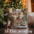Christmas Scenes Pillow Covers by Axyaa - Festive Prints for Sofa, Bedroom, Car