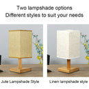 Axyaa Chinese Style LED Table Lamp with Dimmable USB Plug, Fabric Lampshade