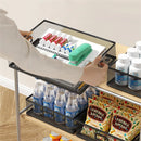 Axyaa Metal Mesh Desktop Drawer Storage Tray with Handle - Set of 2