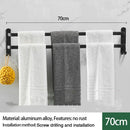 Axyaa Wall-mounted Triple-layer Towel Holder for Bathroom Storage