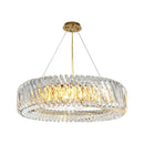 Large Crystal Axyaa LED Chandelier for Living Room & Bedroom Ceiling Lighting