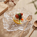 Axyaa Glass Plate: Creative Salad, Dessert, Sushi, Fruit, Molecular Cuisine Special Tableware