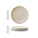 Axyaa Round Ceramic Plate Set for Stylish Dining Experience