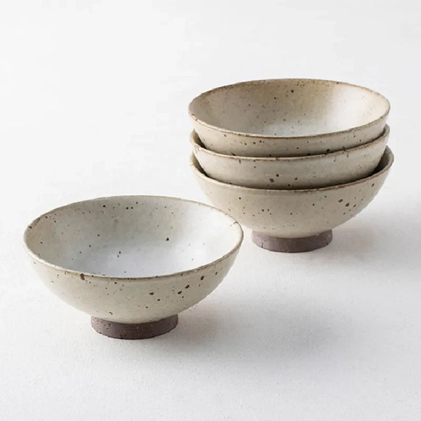 Axya Vintage Ceramic Household Bowl Set - Japanese Tableware Rice Bowl