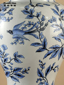 Axyaa Blue White Porcelain Table Lamp for Bedroom Living Room Large Lamp