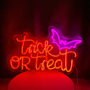 Axyaa Halloween Bats Neon Light Sign for Spooky Home Parties and Kids Room