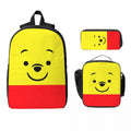 Axyaa Winnie The Pooh Backpack Set with Lunch Box for School Students