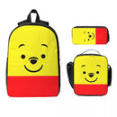 Axyaa Winnie The Pooh Backpack Set with Lunch Box for School Students