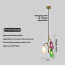 Axyaa Glass Teardrop Chandelier Modern Artistic Designer Pendant Light