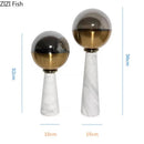 Axyaa Glass Marble Vase for Flowers and Hydroponic Arrangements