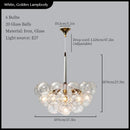 Axyaa Glass Ball Ceiling Chandelier for Modern Room Decor