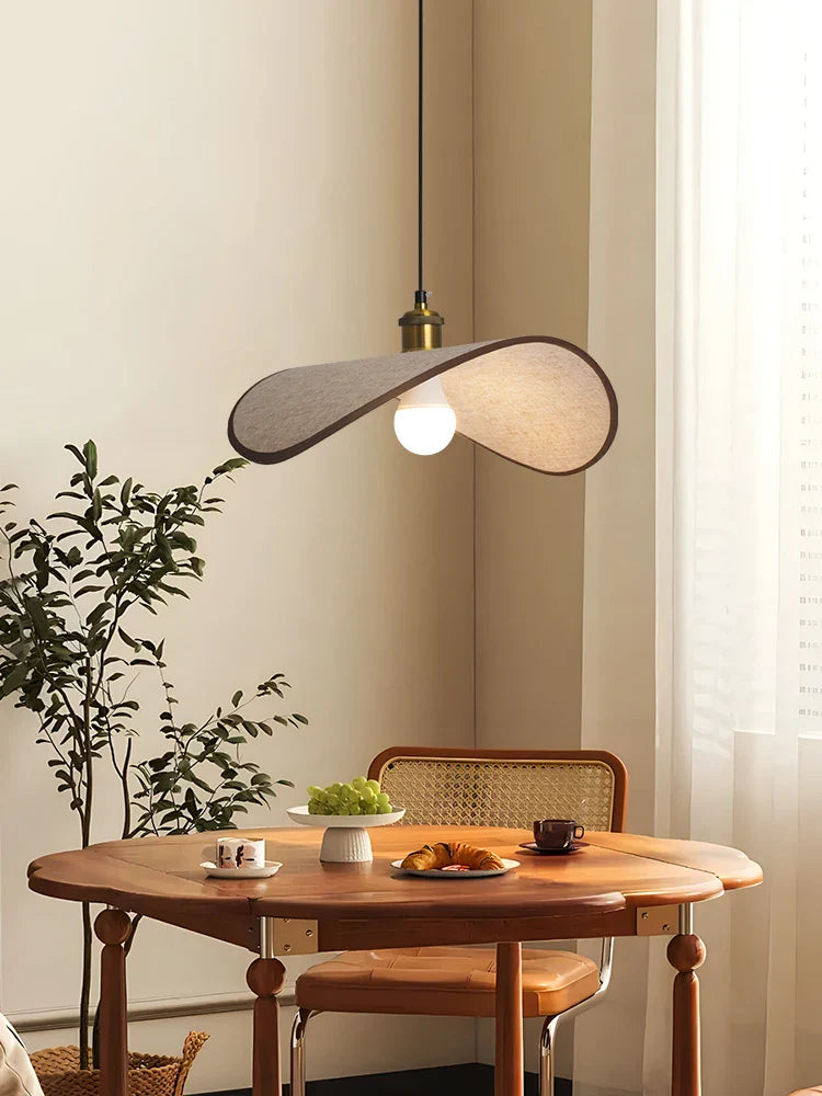 Axyaa Retro LED Chandelier Fabric Pendant Light for Room Decor