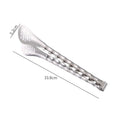 Axyaa Stainless Steel Food Tongs: Multifunctional Hollow Out Grill Clip for Home Kitchen