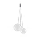 Axyaa Nordic LED Glass Chandelier for Living Dining Room, Restaurant - Pendant Lamp