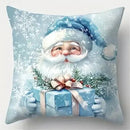 Axyaa Santa Tree Snowman Print Cushion Cover for Sofa Bedroom Car