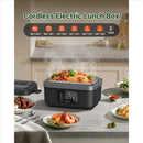 Axyaa Rechargeable Electric Lunch Box: Portable Self-Heating Food Warmer