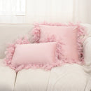 Axyaa Velvet Faux Feather Cushion Cover Soft Home Decor Pillow Cover Living Room