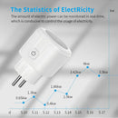 Axyaa Smart WiFi EU Socket Plug 16A Power Monitor Alexa Google Home Control