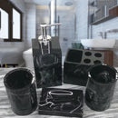 Axya Marble Ink Pattern Bathroom Accessories Set
