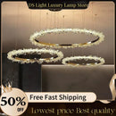 Axyaa Ice Water Crystal LED Pendant Light for Home Decor