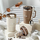 Axyaa Double Layer Stainless Steel Mug with Spoon & Strainer
