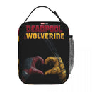 Axyaa Insulated Lunch Bag Cooler for Travel - Deadpool & Wolverine Theme