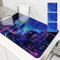 Axyaa Urban Kitchen Absorbent Mat: Antiskid, Quick Dry, Drain Pad for Tableware
