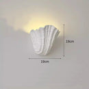 Axyaa French Carved Shell Gypsum Wall Lamp for Home Decor