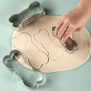 Axyaa Dog Bone Biscuit Mold Set - 3-piece Stainless Steel Baking Tools
