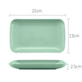 Axyaa Wheat Straw Melamine Rectangular Plate Set for Healthy Dining