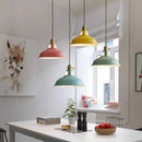 Axyaa Vintage Metal Pendant Light Adjustable Hanging Lamp for Kitchen Island.