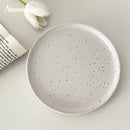 Axya Nordic Ink Splash Plate, Minimalist Jewelry Storage & Breakfast Dessert Plate
