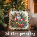 Axyaa Christmas Theme Pillow Covers Set for Sofa, Bedroom, Car- Decorative Cushion Cover