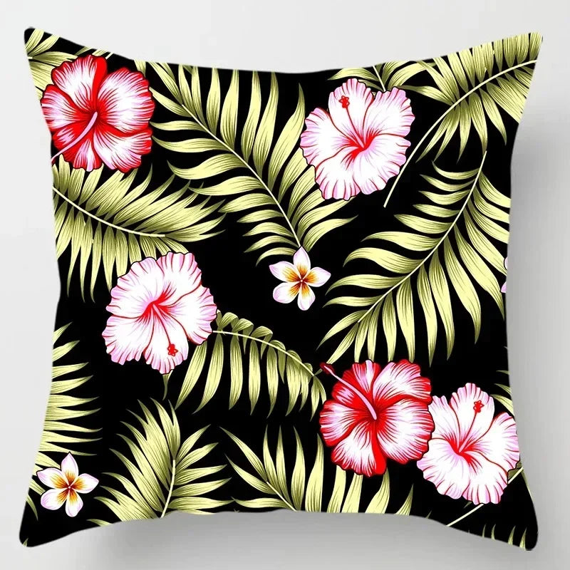Axyaa Small Floral Geometric Heart Pillowcase