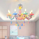Axyaa Crystal Chandelier: Nordic Princess Room Lighting for Children