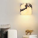 Axyaa Square Bulgari Stone LED Wall Light for Living Room & Bedroom