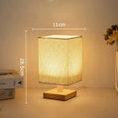 Axyaa Red Plum Fabric Landscape LED Table Lamp