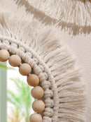 Boho Tassel Macrame Mirror Wall Hanging by Axyaa