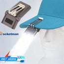 Axya LED Hat Clip Light Headlamp USB Rechargeable Waterproof Headlamp