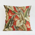 Axyaa Tropical Plant Leaves Cushion Cover for Home Decor