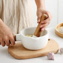 Axya Ceramic Garlic Masher Mortar Grinder for Home Kitchen GrindingH