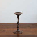 Axyaa Medieval Walnut Candlestick Ornaments - Hand-Turned French Wooden Table Atmosphere Holder